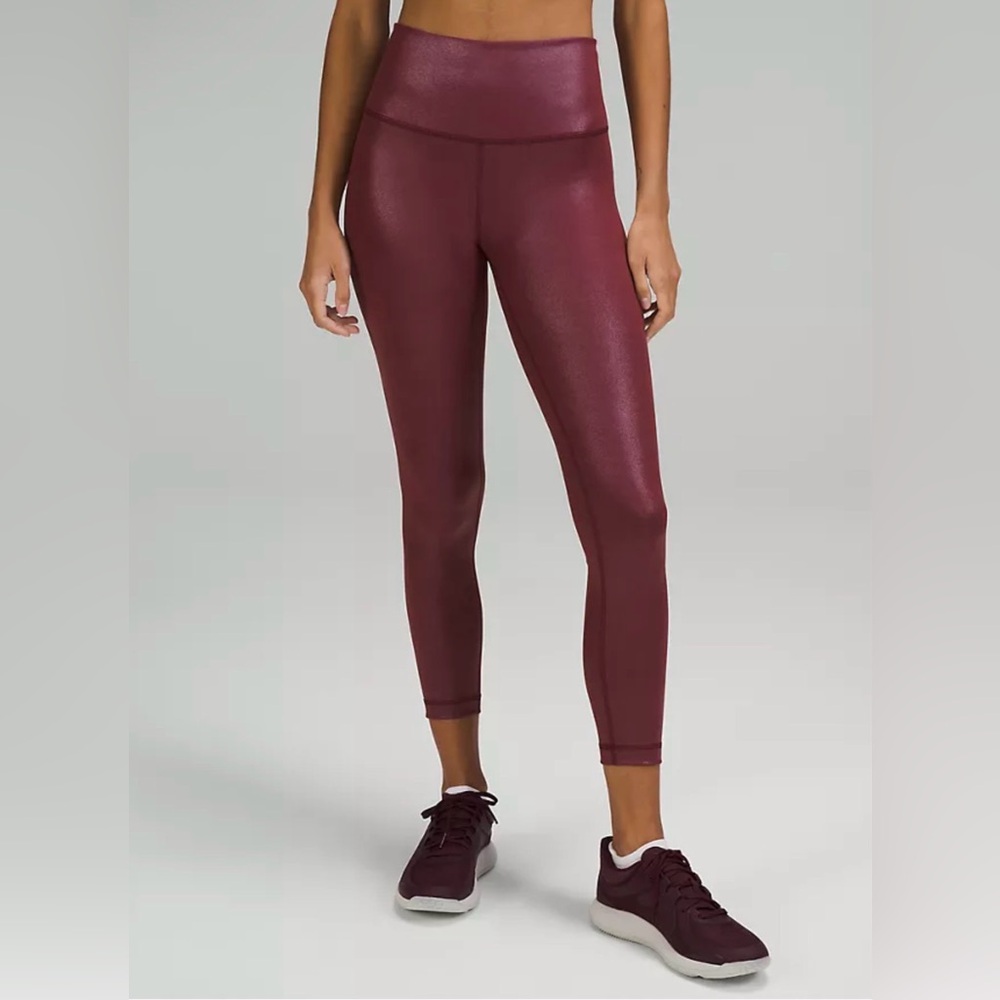Lululemon Wunder Train High-Rise Tight 25" *Foil - NWOT